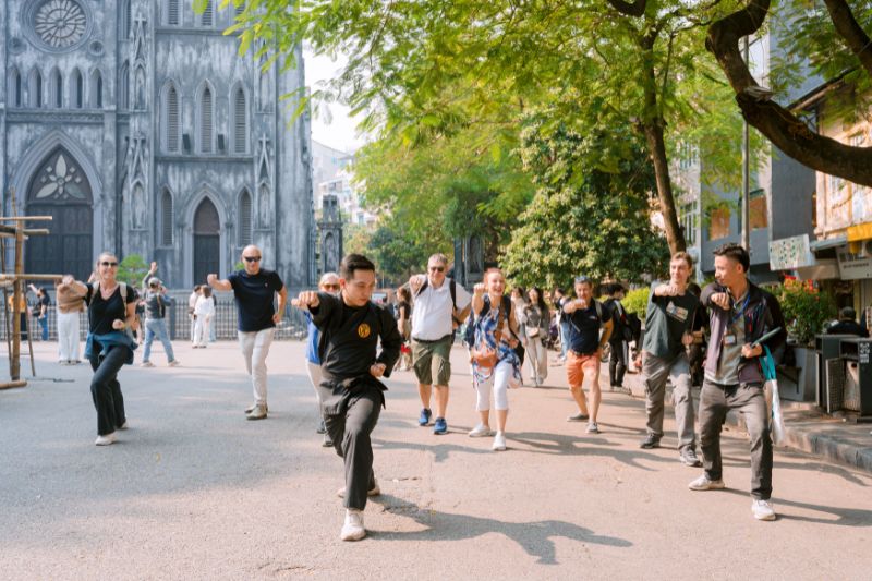 initiation des arts martiaux à Hanoi, Vietnam