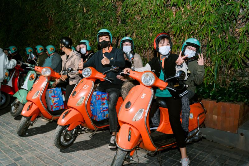 excursion en vespa à Hanoi, Vietnam